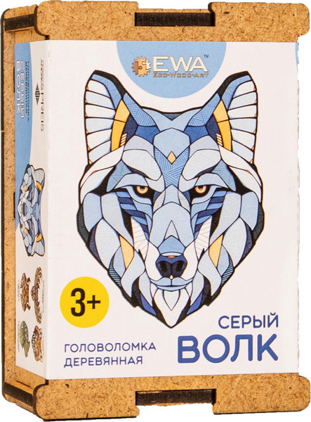 Изображение товара Пазл EWA Мини. Серый Волк