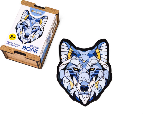 Изображение товара Пазл EWA Мини. Серый Волк