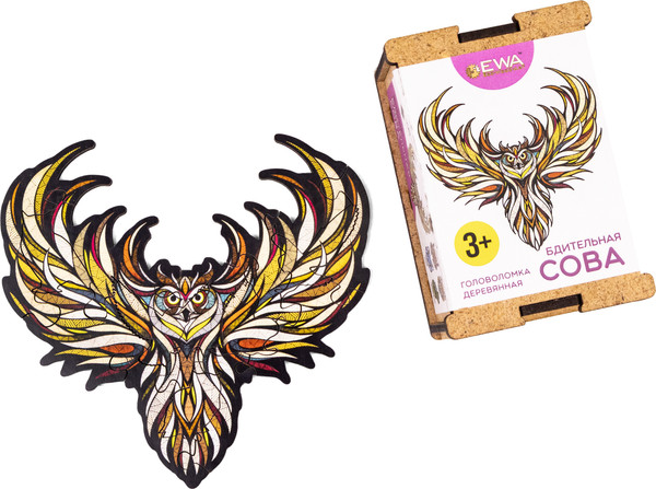 Изображение товара Пазл EWA Мини. Бдительная сова