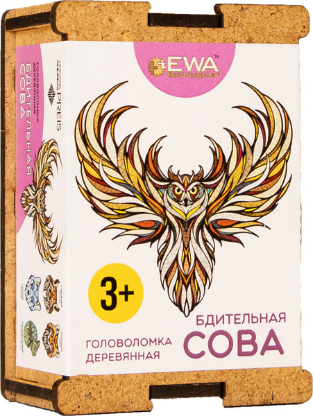 Изображение товара Пазл EWA Мини. Бдительная сова