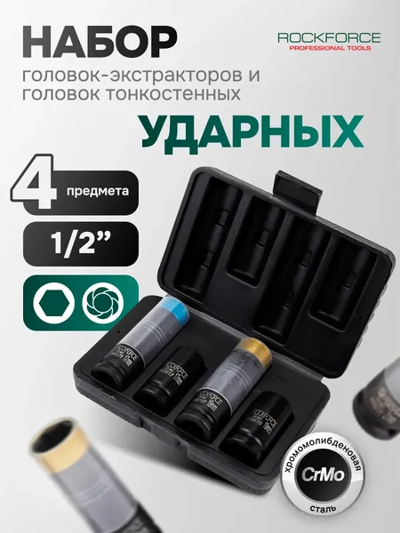 Изображение товара Набор головок слесарных RockForce RF-4035D (65911)