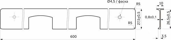 Изображение товара Соединительная планка для столешницы AKS 26 Союз / 22 534 (алюминий)