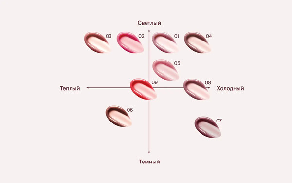 Изображение товара Бальзам для губ Divage Marbled Lip Balm Тон 03 теплый розовый