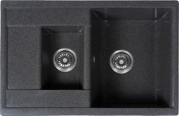 Изображение товара Мойка кухонная Sim Gran S-16 760x510мм / 118 156 (асфальт)