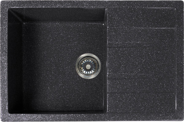 Изображение товара Мойка кухонная Sim Gran S-19 750x505мм / 118 157 (асфальт)