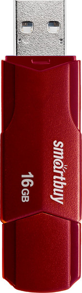 Изображение товара USB flash накопитель SmartBuy Clue 16Gb / SB16GBCLU-BG (бордовый)