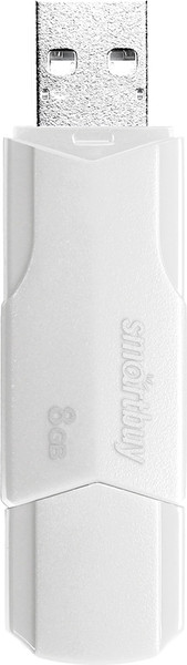 Изображение товара USB flash накопитель SmartBuy Clue 8Gb / SB8GBCLU-W (белый)