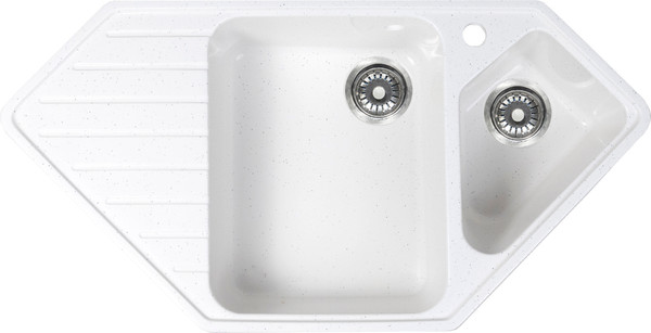 Изображение товара Мойка кухонная Sim Gran S-32 970x500мм / 118 168 (белый крап)