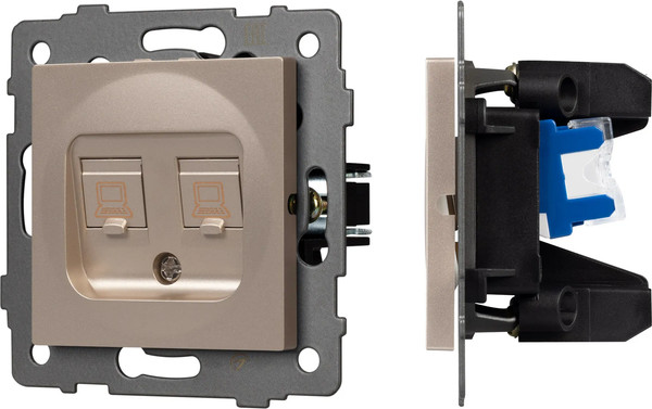 Изображение товара Розетка Arlight SCT-MPC2-PL-GD-V / 049850