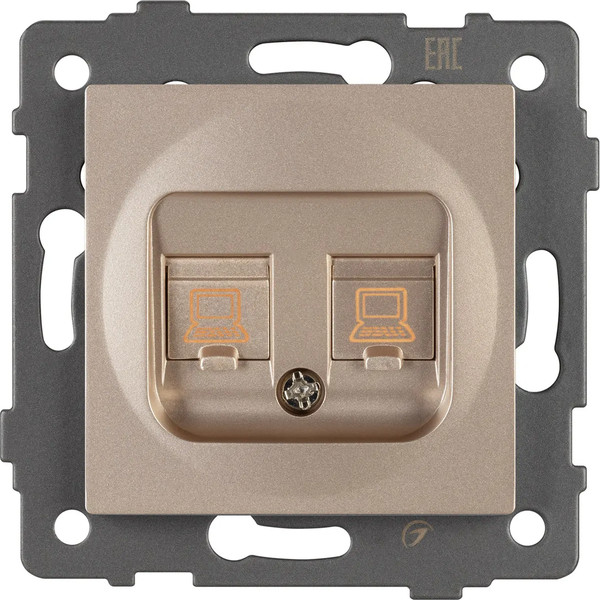 Изображение товара Розетка Arlight SCT-MPC2-PL-GD-V / 049850