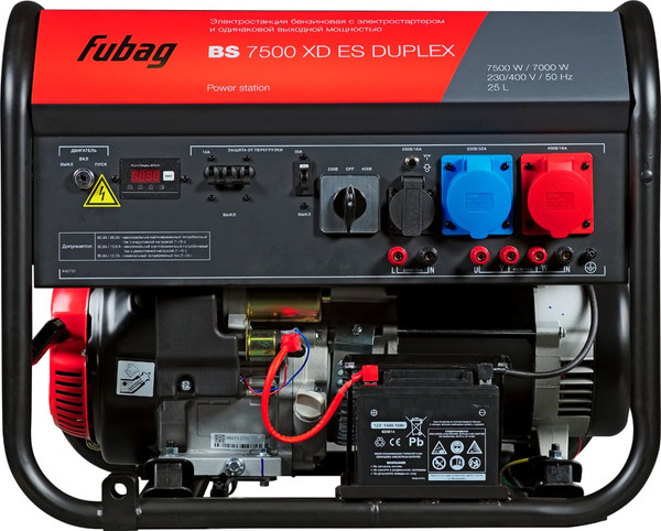 Изображение товара Бензиновый генератор Fubag Электростанция BS 7500 XD ES Duplex / 46712