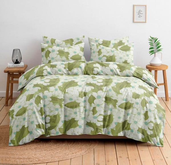 Изображение товара Комплект постельного белья Ночь нежна Нина 2сп Евро 70x70 / 20624-1+21141-7