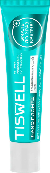 Изображение товара Гель для укрепления эмали Tiswell Реминерализующий с наногидроксиапатитом и ксилитом (40мл)