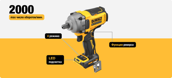 Изображение товара Профессиональный гайковерт DeWalt DCF892P2T