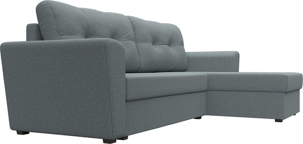 Изображение товара Диван угловой Лига Диванов Амстердам Лайт правый / 121169 (рогожка амур серый)