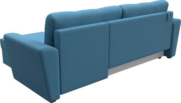 Изображение товара Диван угловой Лига Диванов Амстердам Лайт правый / 121170 (рогожка амур голубой)