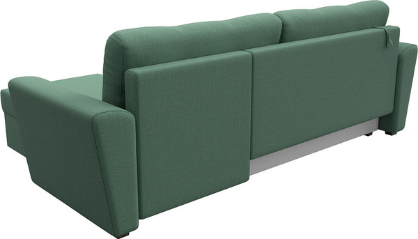 Изображение товара Диван угловой Лига Диванов Амстердам Лайт правый / 121171 (рогожка амур зеленый)