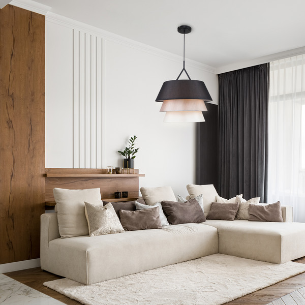 Изображение товара Люстра ESCADA 10187/3S (черный/бежевый/белый)