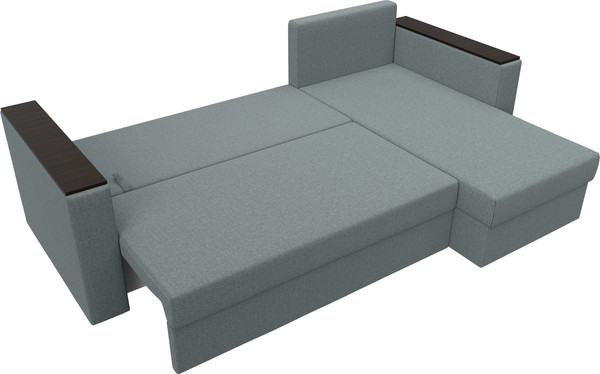 Изображение товара Диван угловой Лига Диванов Атланта без стола правый / 126167 (рогожка амур серый)