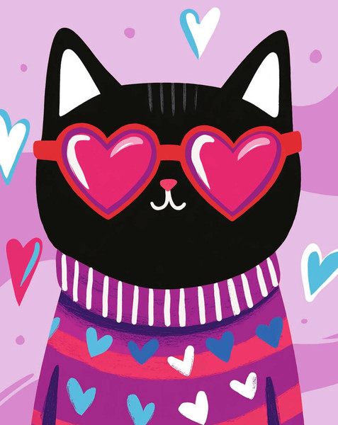 Изображение товара Набор алмазной вышивки Феникс+ Кот в очках / 70791