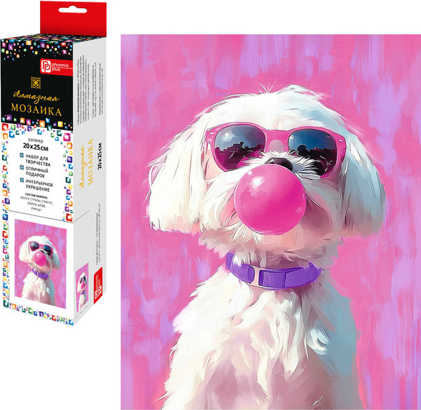 Изображение товара Набор алмазной вышивки Феникс+ Бабл-пес / 70793