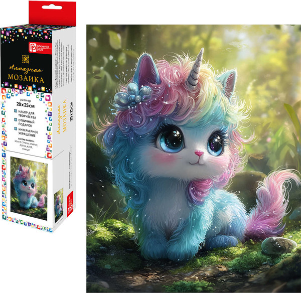 Изображение товара Набор алмазной вышивки Феникс+ Маленький единорог / 70795