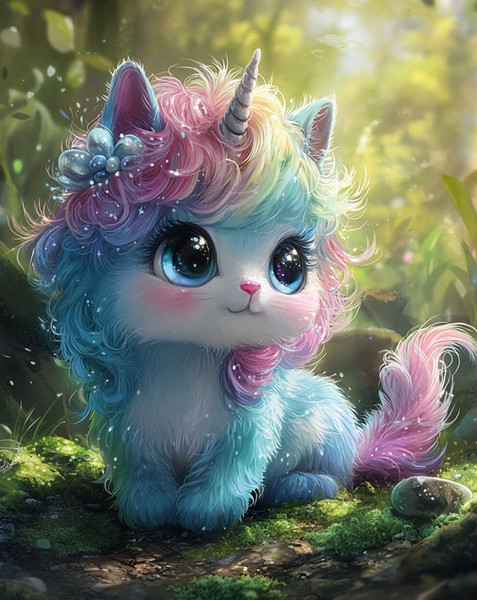 Изображение товара Набор алмазной вышивки Феникс+ Маленький единорог / 70795