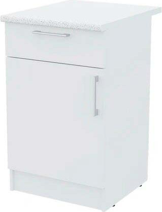 Изображение товара Шкаф-стол кухонный Горизонт Мебель Настя 500 с ящиком (белый)