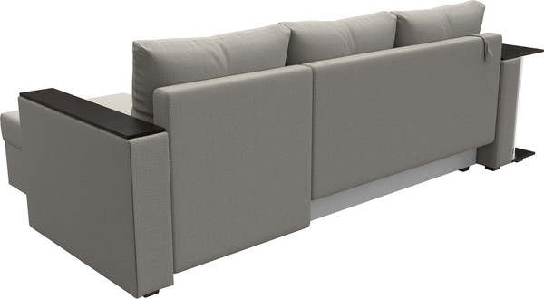 Изображение товара Диван угловой Лига Диванов Атланта со столом правый / 121162 (рогожка амур бежевый)