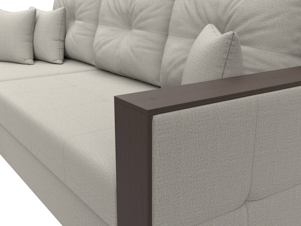 Изображение товара Диван угловой Лига Диванов Валенсия Лайт левый / 125970L (рогожка амур бежевый)