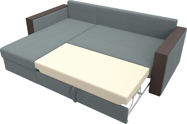 Изображение товара Диван угловой Лига Диванов Валенсия Лайт левый / 125973L (рогожка амур серый)