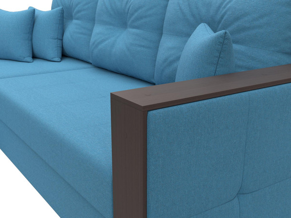 Изображение товара Диван угловой Лига Диванов Валенсия Лайт левый / 125974L (рогожка амур голубой)