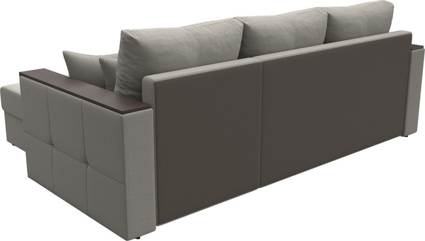 Изображение товара Диван угловой Лига Диванов Валенсия Лайт правый / 125970 (рогожка амур бежевый)