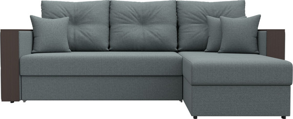 Изображение товара Диван угловой Лига Диванов Валенсия Лайт правый / 125973 (рогожка амур серый)