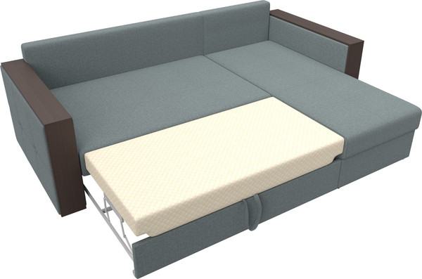 Изображение товара Диван угловой Лига Диванов Валенсия Лайт правый / 125973 (рогожка амур серый)