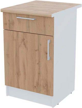 Изображение товара Шкаф-стол кухонный Горизонт Мебель Настя 500 с ящиком (дуб вотан)