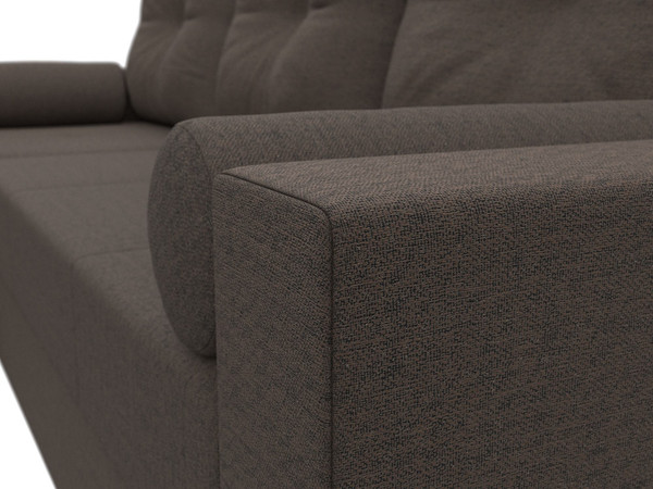 Изображение товара Диван угловой Лига Диванов Верона Лайт левый / 125976L (рогожка амур коричневый)