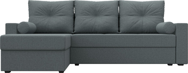 Изображение товара Диван угловой Лига Диванов Верона Лайт левый / 125978L (рогожка амур серый)