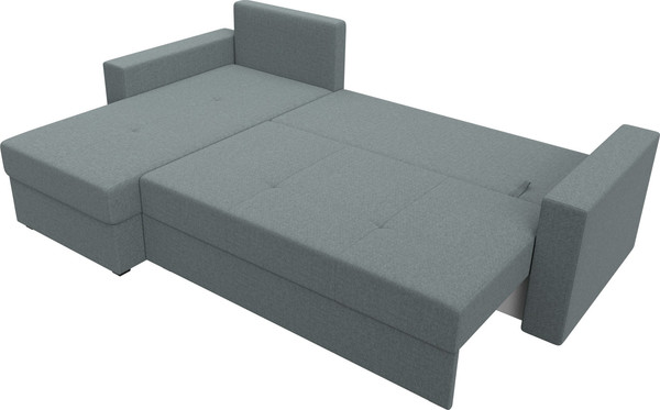 Изображение товара Диван угловой Лига Диванов Верона Лайт левый / 125978L (рогожка амур серый)