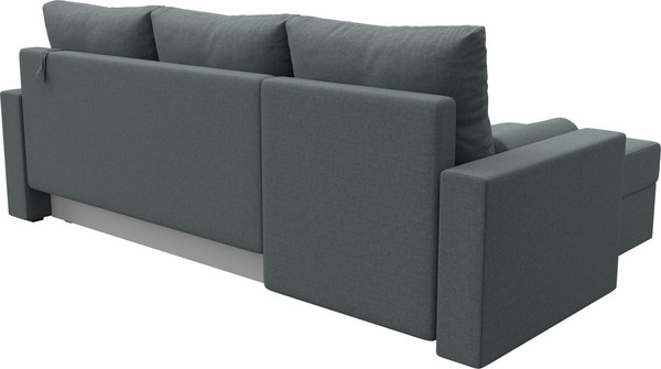 Изображение товара Диван угловой Лига Диванов Верона Лайт левый / 125978L (рогожка амур серый)