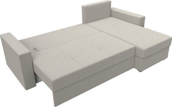 Изображение товара Диван угловой Лига Диванов Верона Лайт правый / 125975 (рогожка амур бежевый)