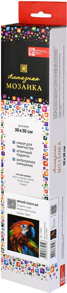 Изображение товара Набор алмазной вышивки Феникс+ Яркий попугай / 70807