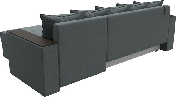 Изображение товара Диван угловой Лига Диванов Дубай Лайт правый / 121640 (рогожка амур серый)