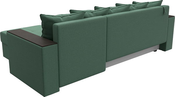 Изображение товара Диван угловой Лига Диванов Дубай Лайт правый / 121642 (рогожка амур зеленый)