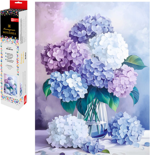 Изображение товара Набор алмазной вышивки Феникс+ Букет гортензий / 70810