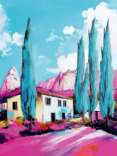 Изображение товара Набор алмазной вышивки Феникс+ Дом в кипарисах / 70812