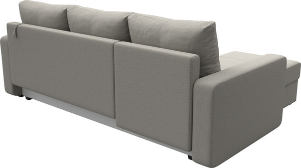 Изображение товара Диван угловой Лига Диванов Ливерпуль Лайт левый / 125985L (рогожка амур бежевый)