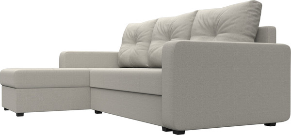 Изображение товара Диван угловой Лига Диванов Ливерпуль Лайт левый / 125985L (рогожка амур бежевый)