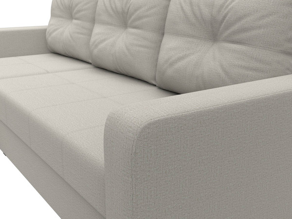 Изображение товара Диван угловой Лига Диванов Ливерпуль Лайт левый / 125985L (рогожка амур бежевый)