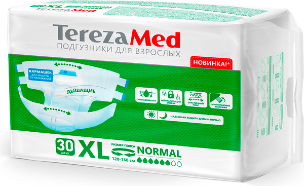 Изображение товара Подгузники для взрослых Tereza XL Normal (30шт)